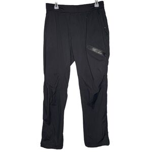 lululemon men's dance studio pants black pinstripe size large